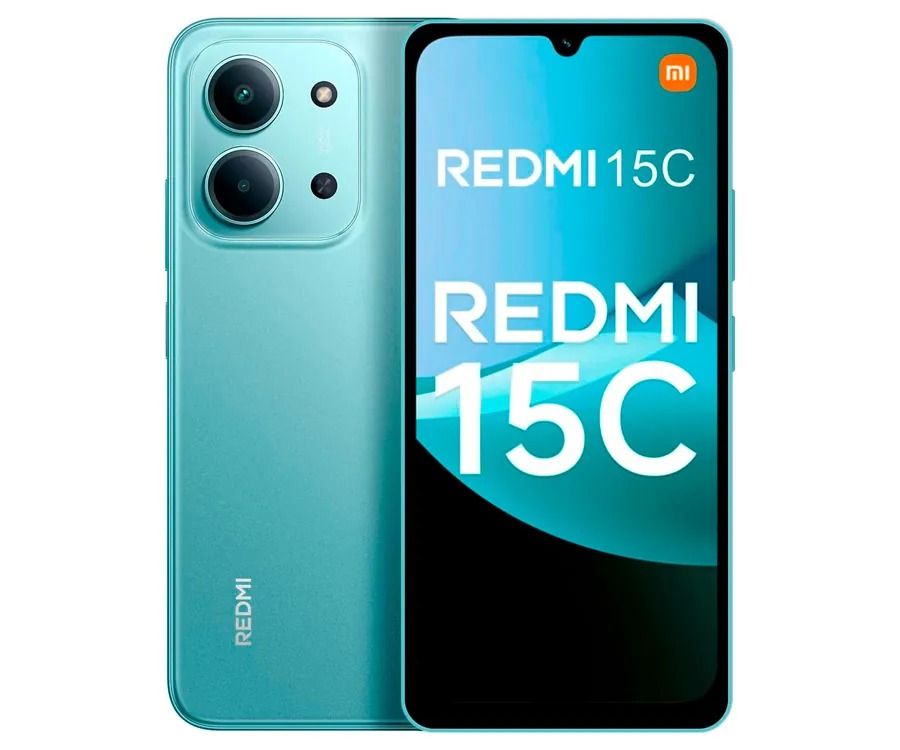 CELULAR REDMI 15C 4GB RAM 128GB ROM COLOR VERDE MENTA