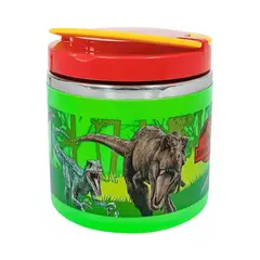UNIVERSAL STUDIOS - Táper Termo Infantil JURASSIC Acero Inoxidable