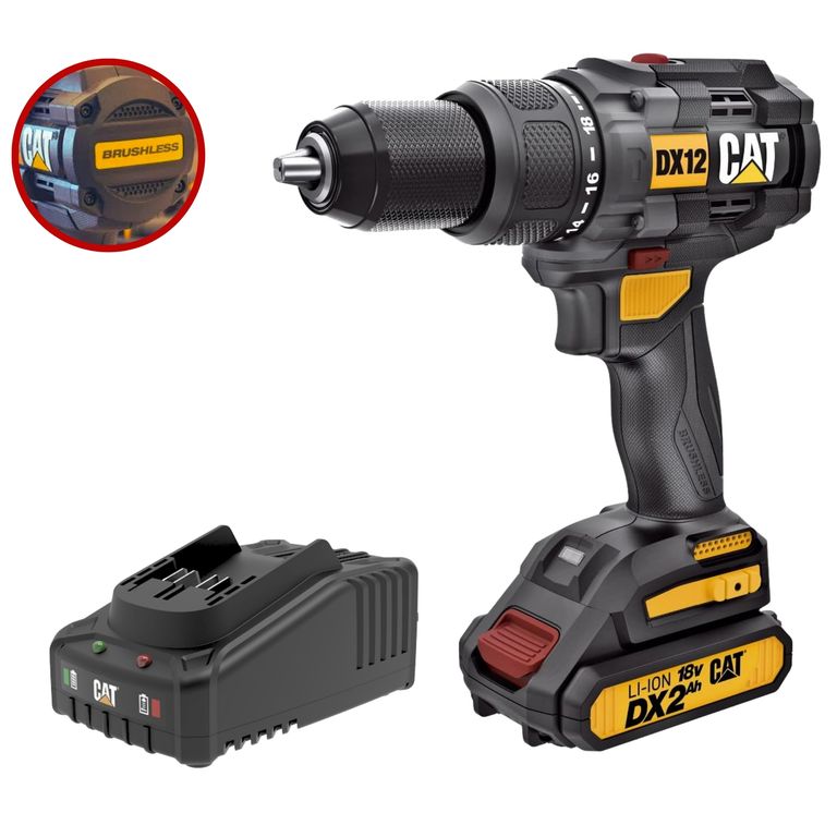 TALADRO PERCUTOR ATORNILLADOR BRUSHLES 65Nm 18V DX1120K -