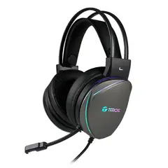 TEROS - Auriculares Gaming TE-8170N Estéreo 71 micrófono USB luces RGB