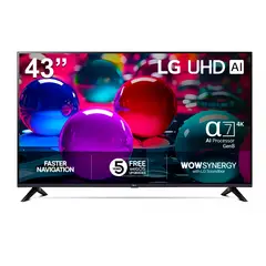 LG - Televisor 43 Smart WebOs 43UA7300PSB UHD 4K Procesador Alpha 7 AI Gen8 - Negro