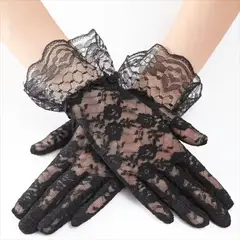 GENERICO - GUANTES NEGRO PARA HALLOWEEN