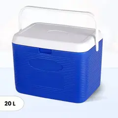 ICHIMATSU - Cooler Rectangular Azul con una Sola Asa 20 Litros