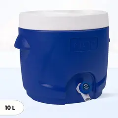 ICHIMATSU - Cooler Juguero Redondo azul con Asa 10 Litros