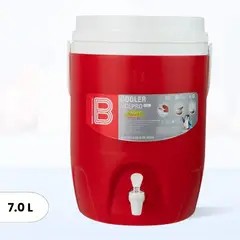 BASA - Cooler de Polipropileno Ycepro Rojo 7 Litros