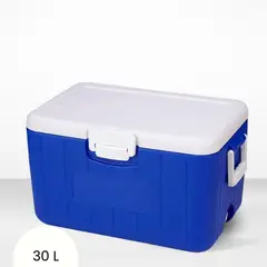 ICHIMATSU - Cooler rectangular Azul con Dos Asa Lateral 30 Litros