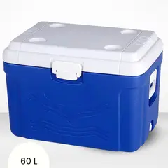 ICHIMATSU - Cooler rectangular Azul con Dos Asa Lateral 60 Litros