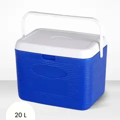 ICHIMATSU - Cooler Rectangular Azul con una Sola Asa 20 Litros