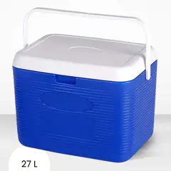 ICHIMATSU - Cooler Rectangular Azul con una Sola Asa 27 Litros