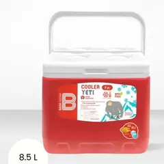 BASA - Cooler rectangular Rojo Yeti 8.5 Litros