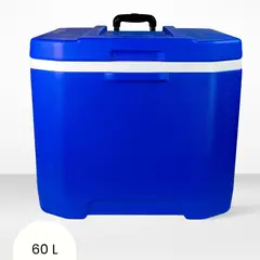 BASA - Cooler rectangular Azul con Rudas y Asa Yeti 60 Litros