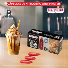 GENERICO - CHEF MASTER CARGAS DE NITRÓGENO X 24 CARGAS PARA ESPUMA, CHANTILLY