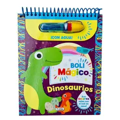 GENERICO - LIBRO PARA PINTAR CON AGUA BOLI MÁGICO DINOSAURIOS