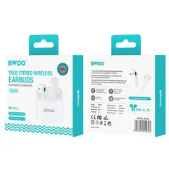 GENERICO - AURICULARES INALÁMBRICOS TWS DE MEDIA OREJA BT V53 BW94-WH BWOO