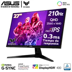 ASUS - Monitor Tuf Gaming VG27AQ5A 27 Fast IPS QHD 210Hz 03ms
