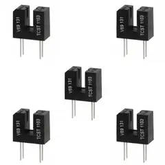 GENERICO - Paquete 5 Sensores Ópticos Infrarrojos TCST1103 Posición Movimiento