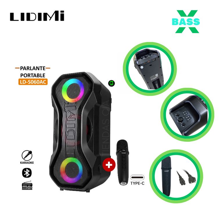 PARLANTE Modelo LD-S060AC 80W+40W2W FMBT