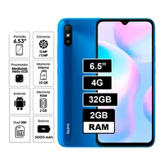 XIAOMI - REDMI 9A 2GB RAM 32GB AZUL