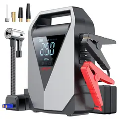 GENERICO - Arrancador de Auto 12V Compresor 150 PSI e Inflador Portátil