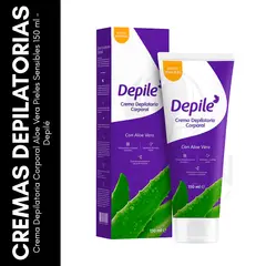 GENERICO - Crema Depilatoria Corporal Aloe Vera Pieles Sensibles 150 ml Depilé
