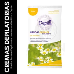 GENERICO - Bandas Faciales Depilatorias con Manzanilla 6 Uds Depilé