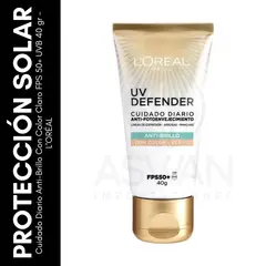 GENERICO - Cuidado Diario Anti-Brillo Claro FPS50+ UVB 40 gr - LORÉAL