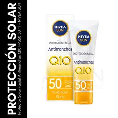 GENERICO - Protector Solar Facial Antimanchas Q10 FPS50 50 ml NIVEA SUN