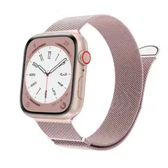 GENERICO - Correa Metal Tejido Imantado para Apple Watch 40mm - ROSADO