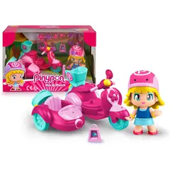 PINYPON - Juguete Muñeca Con Moto Niña