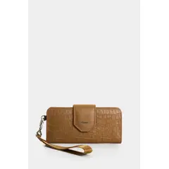 VELEZ - Vélez Billetera Porta Chequera Cuero Mujer Extravaganza Miel