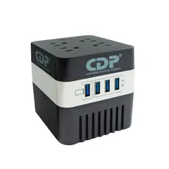 CDP - Estabilizador RU-AVR604I 600VA / 300W 4 Salidas AC - 4 Puertos USB