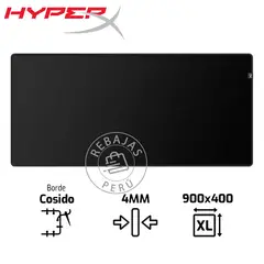 HYPERX - Alfombrilla Pulsefire Mat XL Gaming Antideslizante Negra