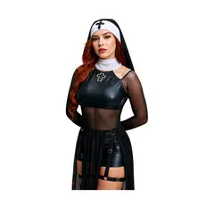 GENERICO - DISFRAZ HALLOWEEN MONJA GOTICA