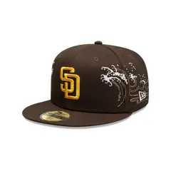 NEW ERA - Gorra 59Fifty MLB San Diego Padres Tonal Wave Dark Brown
