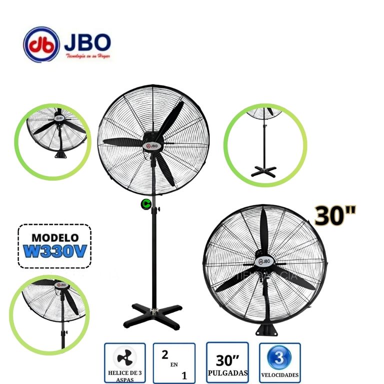 Ventilador Industrial 2 en 1 JBO W330V 30 Pulgadas
