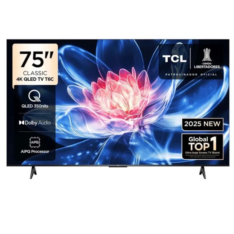 Televisor 75 "Clase Q Clase 4K QLED TV 75T6C HDR Smart TV con Google TV