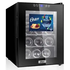 OSTER - Vinera OS-PWCC1203B para 12 Botellas 1 Puerta Negro