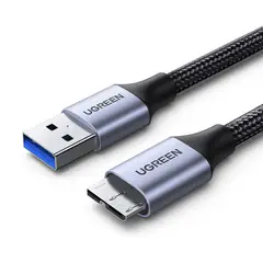 UGREEN - Cables USB30 a Micro B Nailon Trenzado Para HDD externo