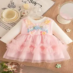 GENERICO - VESTIDO PARA BEBE DE MARIPOSAS