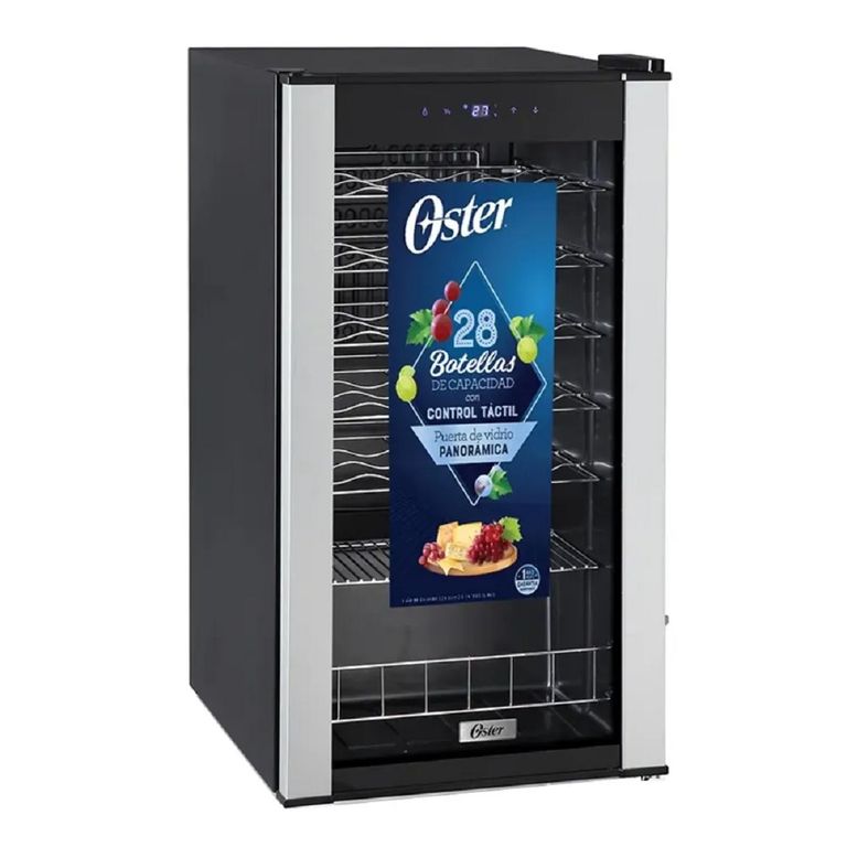 Vinera OS-PWCC2800B para 28 Botellas 1 Puerta Negro