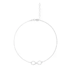 ESPIRAL ROJO - Pulsera Infinito - Plata