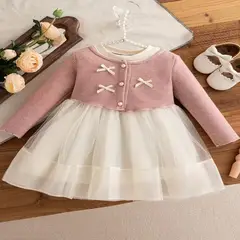 GENERICO - VESTIDO PARA NIÑA BEBE PARA FIESTA DE CUMPLEAÑOS