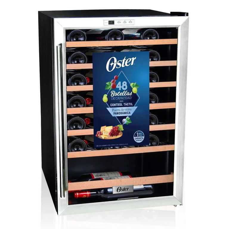 Vinera OS-PWCC48DB para 48 Botellas 1 Puerta Negro