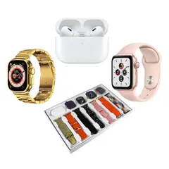 GENERICO - I60 Suit Extreme - 2 Smartwatch + Audifonos + Correas Dorado