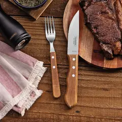 TRAMONTINA - JUEGO DE CUBIERTOS PARA ASADO DE ACERO INOX DYNAMIC X 12PCS -10390165