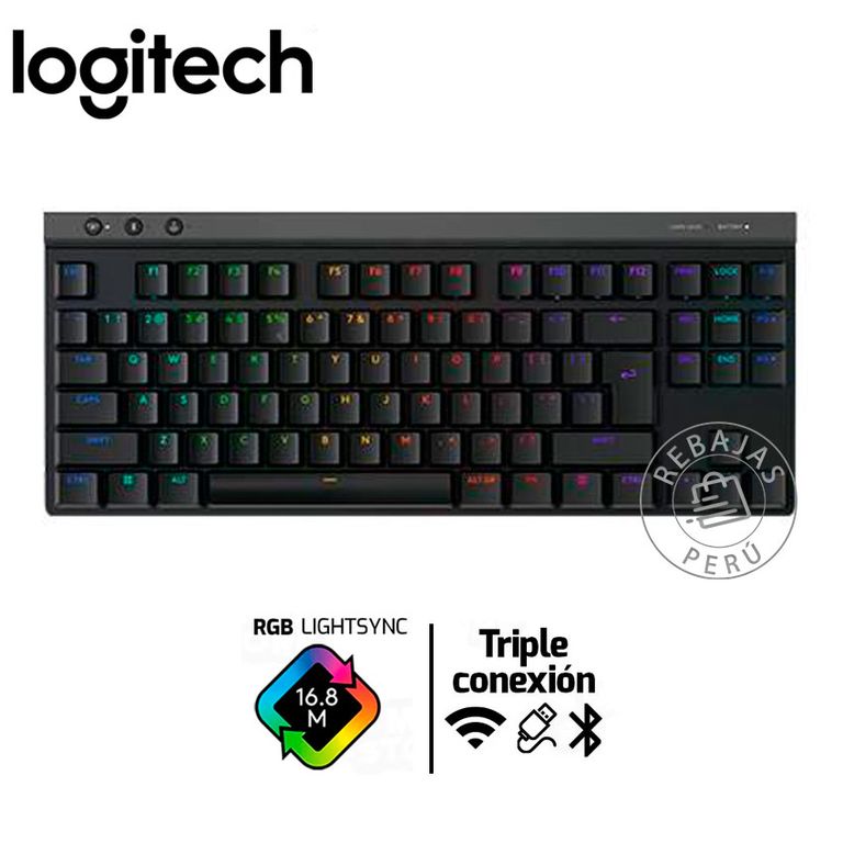 Teclado Gamer G515 TKL RGB LIGHTSPEED BT PBT Mecánico