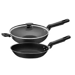 TRAMONTINA - Juego de sartenes de Aluminio Loret x 3 pzs 2.2 L-1.4 L -75286027