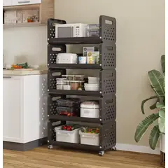 GENERICO - Estante de Almacenamiento de Cocina Multifuncional 5 Niveles