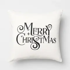 ZALMOHADAS - Cojín Navideño Blanco Nieve Carnero 45x45cm