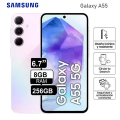 SAMSUNG - Celular Galaxy A55 256GB 8GB RAM Pantalla 6.6"  - PURPURA
